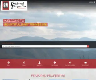 Preferredpropertieseasttn.com(Preferred Properties of East Tennessee Inc) Screenshot