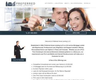 Preferredtx.com(Home Loans & Mortgage Refinancing) Screenshot