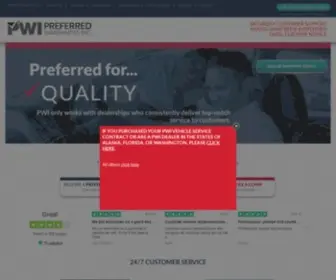 Preferredwarranties.com(Preferred Warranties) Screenshot