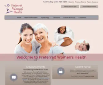 Preferredwomenshealth.net(Preferred Women’s Health) Screenshot