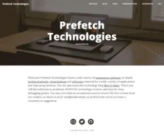 Prefetch.net(Prefetch Technologies) Screenshot