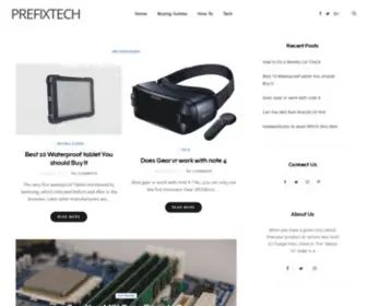 Prefixtech.com(All Tech Knowledge Hare) Screenshot