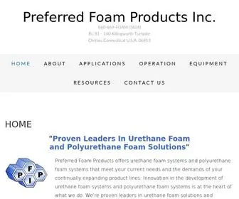 Prefoam.com(Urethane Foam) Screenshot