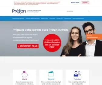 Prefon-Retraite.fr(Retraite complémentaire pour fonctionnaire) Screenshot