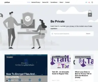 Prefuse.org(Privacy, Tech, Bitcoin, Blockchain & Cryptocurrency) Screenshot
