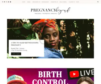 Pregnancybeyond.com(Pregnancy, Postpartum and Parenting Information) Screenshot