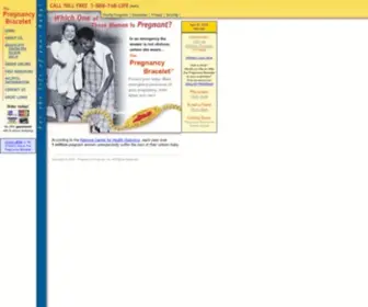 Pregnancybracelet.com(The Pregnancy Bracelet ®) Screenshot
