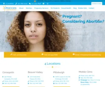 Pregnancychoice.org(Abortion Info Pittsburgh) Screenshot