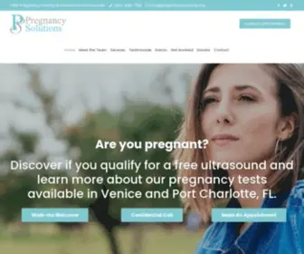 Pregnancysolutions.org(Free baby formula and diapers for an unplanned pregnancy) Screenshot