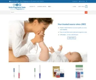 Pregnancystore.com(Early Pregnancy Tests and Ovulation Predictor Kits for Home Use) Screenshot