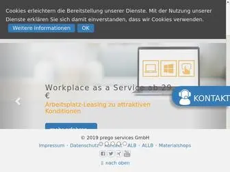 Prego-Services.de(Prego services GmbH) Screenshot