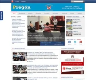 Pregon.com.pe(Noticias de Apurimac) Screenshot