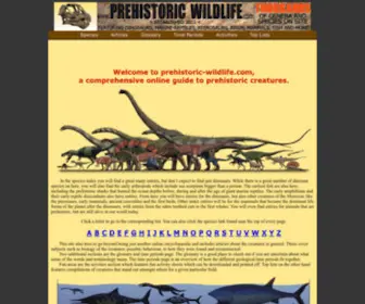 Prehistoric-Wildlife.com(Prehistoric Wildlife) Screenshot