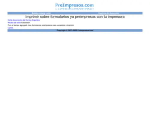 Preimpresos.com(Imprimir online preimpresos) Screenshot
