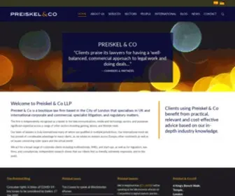 Preiskel.com(Preiskel & Co) Screenshot