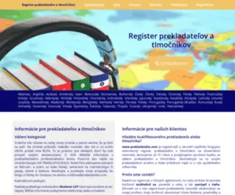 Prekladatelia.com(Prekladateľov) Screenshot