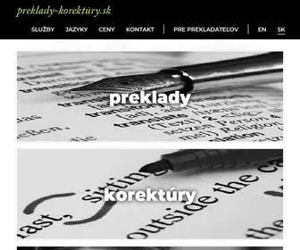 Preklady-Korektury.sk(Korektúry) Screenshot