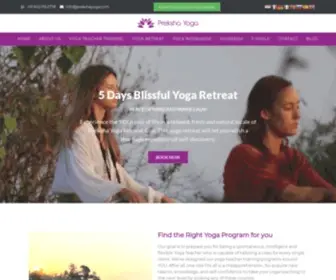 Prekshayoga.com(Goa, India) Screenshot