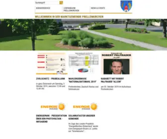 Prellenkirchen.gv.at(Die offizielle Homepage der Marktgemeinde Prellenkirchen) Screenshot