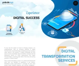 Preludesys.com(PreludeSys Digital transformation Services) Screenshot