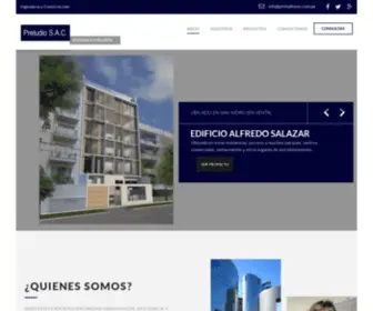 Preludiosac.com.pe(PRELUDIO S.A.C. – Ingeniería y Construcción) Screenshot