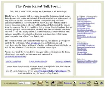 Prem-Rawat-Talk.org(Prem Rawat Talk) Screenshot