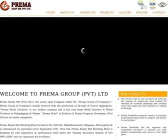 Premareadymix.com(PREMA GROUP (PVT) LTD) Screenshot