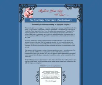Premarriagequestionnaire.com(Free Pre) Screenshot