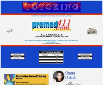 Premed411.com(Web hosting) Screenshot