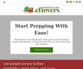 Premeditatedleftovers.com(Prep-Ahead Meals, Cooking Tips, and Frugal Living) Screenshot