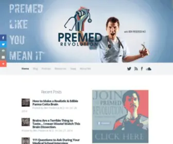 Premedrevolution.com(Premed Revolution) Screenshot
