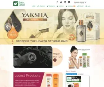 Premhenna.com(Yutika Natural Pvt. Ltd) Screenshot