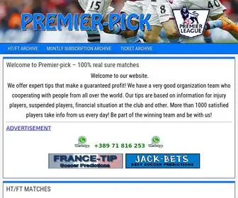Premier-Pick.com Screenshot