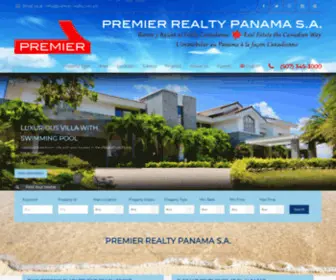 Premier-Realty.com.pa(Panama Real Estate Company) Screenshot