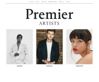 Premierartists.com(Premier Artists in London) Screenshot