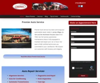 Premierautoservicejv.com(Northwest Houston Auto Repair Shop) Screenshot