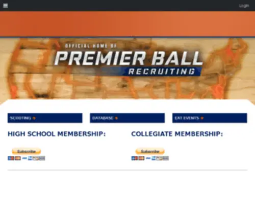 Premierball.com(Basketball) Screenshot