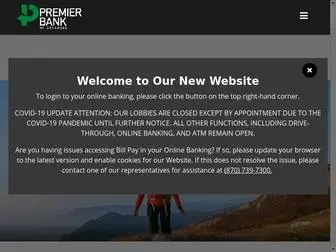 Premierbankar.com(Premier Bank) Screenshot