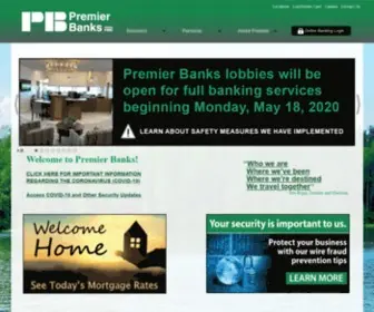 Premierbanks.com(Premier Banks) Screenshot