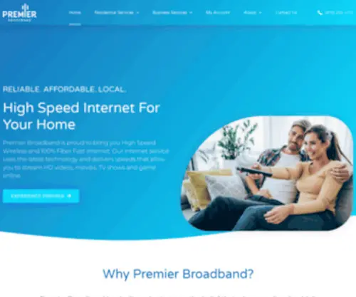Premierbroadband.com(Premier broadband) Screenshot