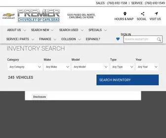 Premierchevroletofcarlsbad.com(Carlsbad) Screenshot