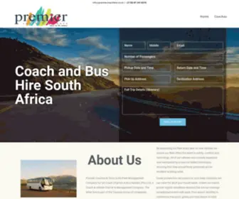 Premiercoachhire.co.za(Premier Coaches and Tours) Screenshot