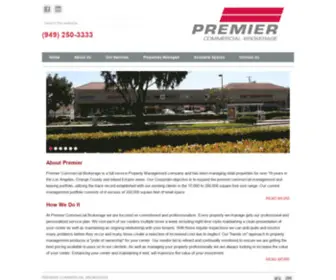 Premiercommercialbrokerage.com(Premier Commercial Brokerage) Screenshot