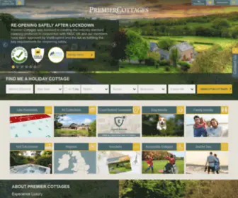 Premiercottages.com(Luxury Holiday Cottages in the UK and Ireland) Screenshot