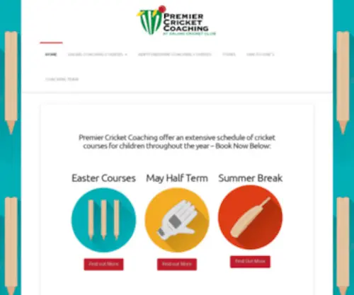 Premiercricketcoaching.co.uk(Premier Cricket Coaching) Screenshot