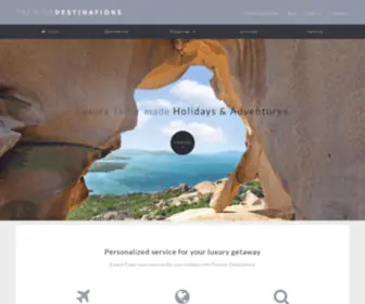 Premierdestinations.travel(Premier Destinations Luxury Holiday Rentals) Screenshot