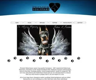 Premierdobermans.com(PREMIER DOBERMANS) Screenshot