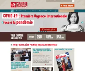 Premiere-Urgence.org(Première Urgence Internationale) Screenshot