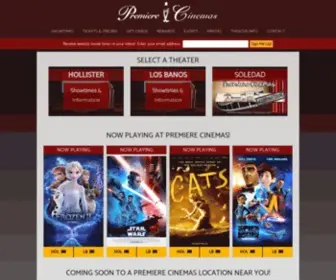 Premierecinemas.net(Premiere Cinemas Home) Screenshot