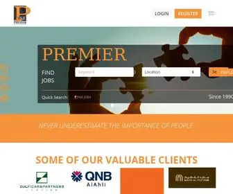 Premieregypt.com(Premier Services & Recruitment) Screenshot
